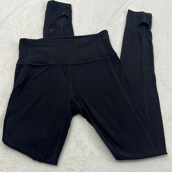 Athleta Pants - Athleta‎ Black Womens S Foot Strap Tight Leggings
